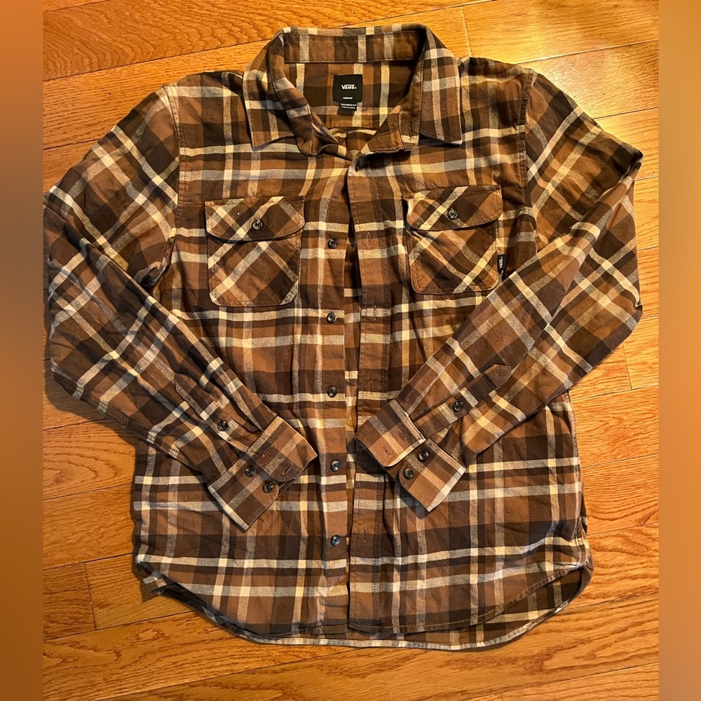 tan/brown flannel